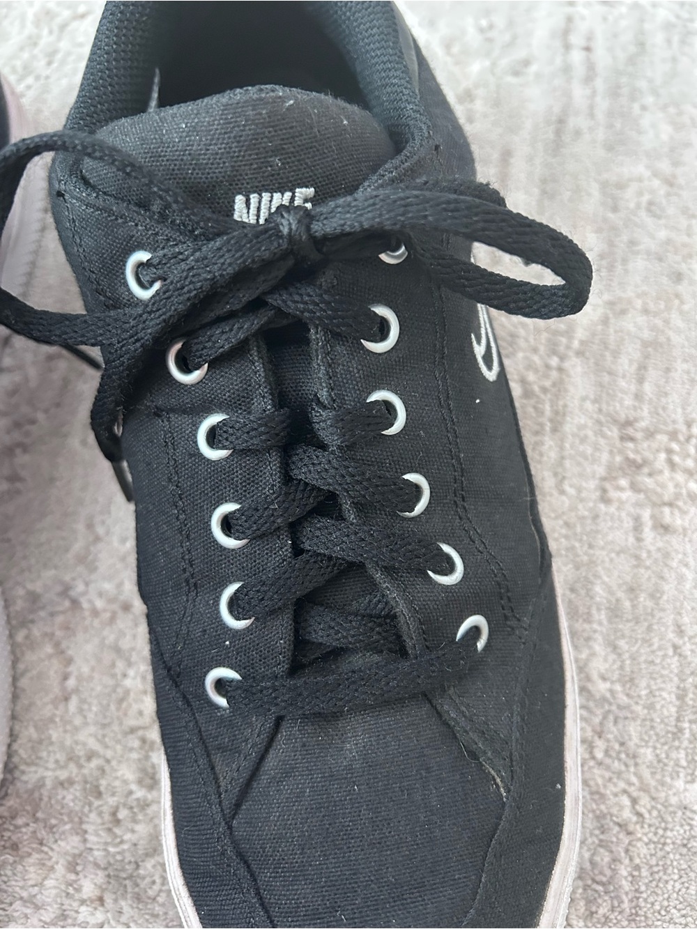 Nike Women’s Retro GTS Black Canvas Athletic Shoe Sneakers Sz 9 DB2880-002 Chic - Picture 4 of 10
